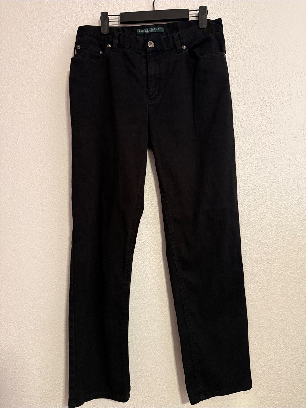 Ralph Lauren Mid Rise Black Denim Jeans